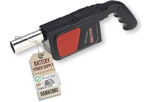 Rankomu Souffleur Barbecue Électrique 9500 RPM (Soufflet Barbecue), Allume Feu Barbecue Portable - Allume Barbecue Rapide pour Charbon, Ventilateur de Poche Camping/Pique-Nique, Léger sans Cordon