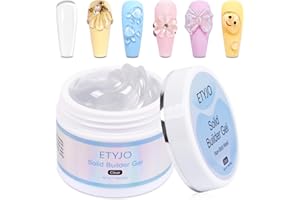 ‎ETYJO Builder Gel-50g Großes Fassungsvermögen Klares festes Aufbaugel für Nägel Non-Stick Hand Nail Extension Gel Nail Art Hard Gel für Nägel Sculpting Manicure 3D Modeling Salon UV Gel Home DIY