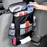  Auto Rücksitz Organizer Kühler Leichtes Aufbewahrungstasche mit Mehreren Taschen für Outdoor-Reise Erhaltung Wärme und Kühlendes Getränk