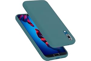 Cadorabo Funda para Huawei P20 en Liquid Verde - Cubierta Proteccíon de Silicona TPU Delgada e Flexible con Antichoque - Gel Case Cover Carcasa Ligera