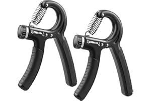 Newaner 2 pièces Hand Grip, 5-60kg Ajustable Poignee Musculation Avant Bras Main Poignet, Étireur de Doigts, Hand Grip Strengthener pour la Musculation, Thérapie, Soulagement de la Pression