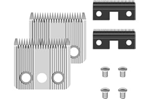 AUDOC Star Blade - Lama di ricambio compatibile con il tosaerba Moser Rex 1230, in acciaio inox, 3 mm, confezione da 2