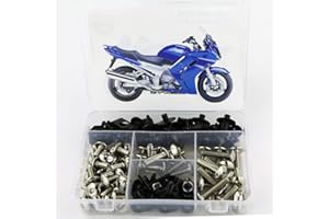 Xitomer Aftermarket Verkleidungsschrauben-Sets, passend für Yamaha FJR1300 2001–2012, Montagesets Unterlegscheiben/Muttern/Befestigungen/Clips/Ösen (Silber)