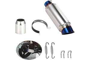 Mulcort 38-51mm Universal Motorcycle Exhaust Pipe Tail Refit Exhaust Muffler Fit for Motorcycles ATV