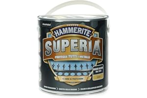Hammerite Superia Esmalte Metal Antióxido Interior y Exterior Mate Gris Oscuro, 250 ml