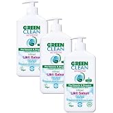 U Green Clean Hassas Ve Alerjik Ciltlere &Ouml;zel Parf&uuml;ms&uuml;z Boyasız Likit Sabun 500 ml 3'l&uuml;