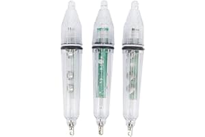 ‎PILIPANE 3 Pieces Underwater Fishing Light LED Strobe Colorful Flashing Underwater Waterproof Diamond Breathable Freshwater Drop Lights