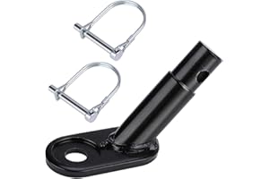 HREDZEO Accoppiatore per Rimorchio Bici,Rimorchio Bici Bambini Gancio Bici con 2 Gancio a U Traino Bici Applica a Rimorchi di Bambini Cani Testa di Trazione