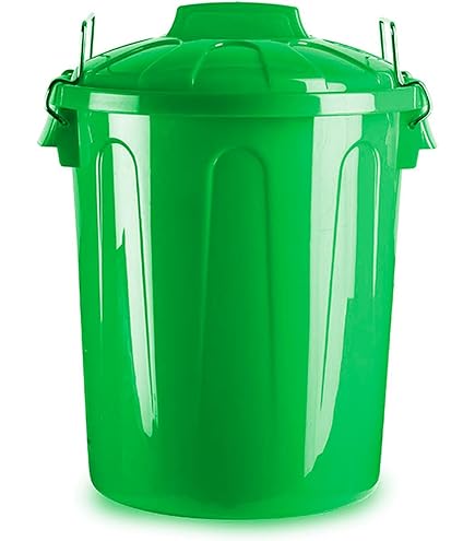 Bidone Industriale 50 Litri PEHD - Sovrapponibile, Senza Coperchio, Colore Neutro, Made In Italy