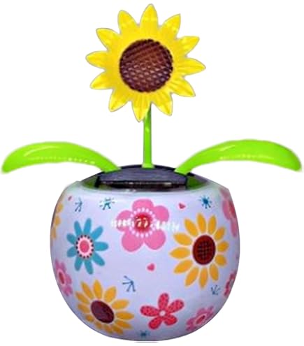Decorazioni Auto Fiori Bobblehead - Set Da 5 Pezzi Per Cruscotto E Specchietto Retrovisore - Foto 10