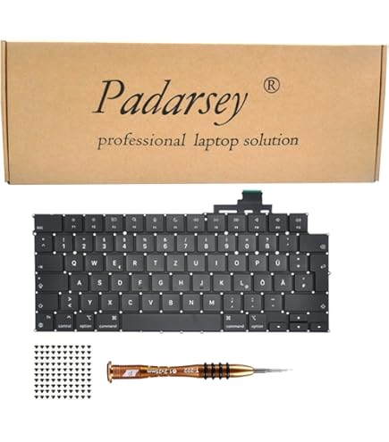Clavier QWERTZ Allemand De Rechange Pour MacBook Air 13" M1 A2337 (fin 2020) + Vis Et Tournevis