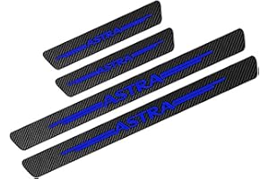 WYXAXNM Car Door Sill Scuff Plate Cover for Opel OPC Astra J H G K, Carbon Fiber Kick Plates Welcome Pedal Protector Decorative Sticker Auto Threshold Non-Slip Entry Guard Trim, 4Pcs