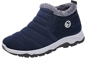 ARtray Herren Freizeitschuhe Schuhe Schnee Sneakers Trekkingschuhe Wanderschuhe BarfußSchuhe Winter Warm Wasserabweisend GefüTtert Winterschuhe FüR Fitness Running Sneaker Flexibel Und Biegsam