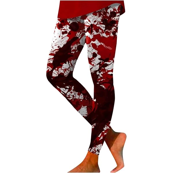 Moiuguli Halloween Blut Hose Damen - Jogginghose Mit Gruselprint
