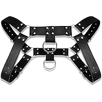 SpaRcz Donna 2.9 cm Pelle Pelle Cintura Vintage rivetto Cintura, Nero
