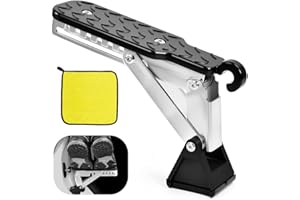 UHETLET Escalón de Puerta para Coche de Carga 250 kg | Pedal Plegable Puerta Coche Universal para SUV, Furgonetas y Camiones | Pedal dePuerta para Auto con Almohadillas Protectoras