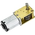 Greartisan DC 12V 68RPM Worm N20 High Torque Speed Reduction Motor with Metal Gearbox Motor for DIY RC Toys