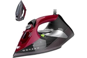 EDHA Bügeleisen, 3000 W Dampfbügeleisen, 340ml Wassertank, Keramik-Bügelsohle, Selbstreinigungs- & Sprühwasserfunktion, Antikalk, Tropfstopp, Vertikaldampf, Steam Iron