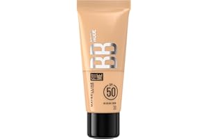 Maybelline New York - BB Crème Nude avec SPF50 - Unifie le Teint, Protège et Hydrate la Peau pendant 24H - Effet Naturel et Lumineux - Sans Fini Gras - Fit Me - Teinte : Nude 30