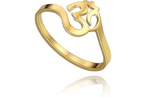 SIPURIS Lotus Om Ohm Aum Symbol Ring Yoga Om Entspannungsring Versprechen Ringe Blume des Lebens filigraner Band Fingerring Spiritueller Schmuck Geschenke für Damen Herren