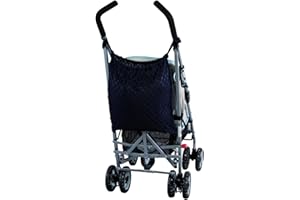 Sunnybaby 19177 Carrito para bebé con red para la compra, protección y cierre de alamares, color azul marino