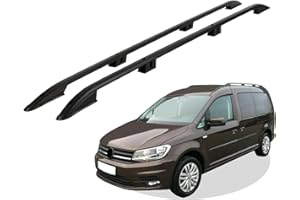 RC Royal Class Dachreling aus Aluminium eloxiert passend für VW Caddy 4 Maxi ab 2010 bis 2020 passgenau in Schwarz mit Allgemeiner Betriebserlaubnis (ABE)