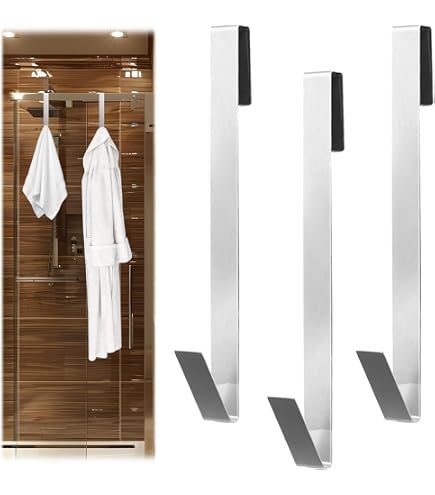 Blomus AREO Gancio Per Doccia In Acciaio Inox Lucido – Adatto Per Vetri Da 6-8 Mm, 3.5 X 4 X 14 Cm - 3