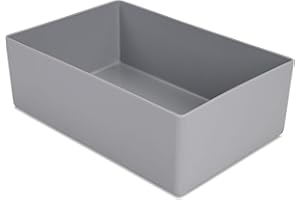 1a-TopStore 10 STK. Einsatzkästen Einsatzboxen Schubladen-Einsatzkasten Sortierboxen, 32 Größen, 5 Farben (grau, 160x106x54 mm)