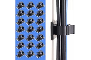 JTDEAL 50 Pezzi Autoadesivo Clip Cavo Fermacavi Supporto Cavo Clip Regolabile Cavo Autoadesivo Clip, Fermacavi Cavo Gestione per Computer, Auto, TV (Nero)