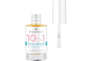 essence 10IN1 NAIL REPAIR STRENGTHENING TREATMENT Nail Hardener (8ml) | Volymgivande, Stärkande, Härdande, Vårdande, Utjämnande, Reparerande, Skyddande, Transparent finish