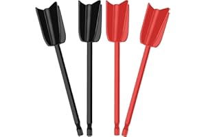 YONFAS 4-Pack Mixer Attachments for Drill – Heavy-Duty Paint & Mud Mixer for Drill, Durable Mixing Paddles, Concrete, Grout, Mortar, Plaster, and More