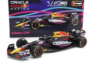 F1 RED BULL RB19 Formula 1 2023 MIAMI GP - MAX VERSTAPPEN 1 Modello Auto DieCast - Scala 1/43 12cm - Bburago 38082