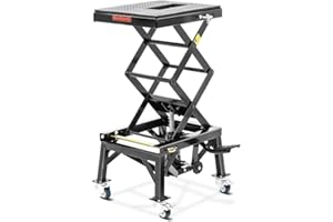 Pont Elevateur Hydraulique ConStands Moto Cross Lift XL + roulettes Noir
