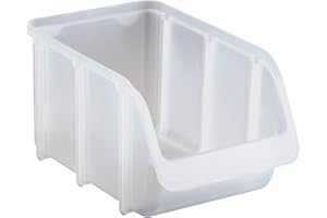 hünersdorff Sichtbox / Stapelbox / Lagerbox in Größe 3, stapelbar, Farbe: Transparent, 673700