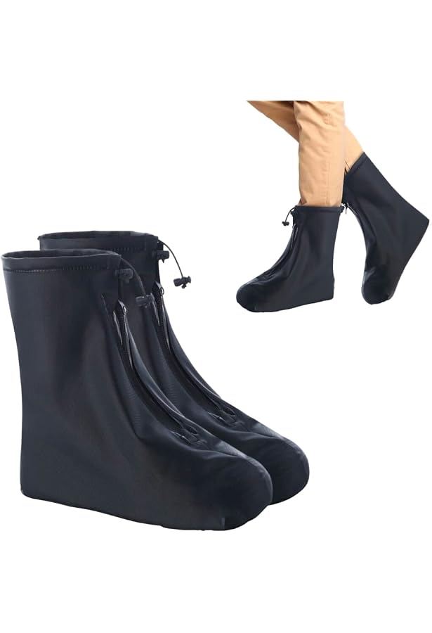 3 Paires De Surchaussures Imperméables Réutilisables - Taille L (38-46) - Pour Moto, Vélo, Pluie