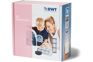 BWT E1 Hygienebox | Filterset mit Filtertasse und 2 x Filterelement | für 1 Jahr Betriebsdauer Ihres Vorfilter | Ersatzfilter für Einhebelfilter | Austauschfilter | Rückspühlfilter