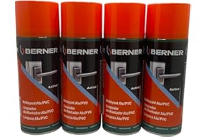 PROGAL COLORS Berner - Spray limpiador para aluminio y PVC (400 ml, 4 unidades)