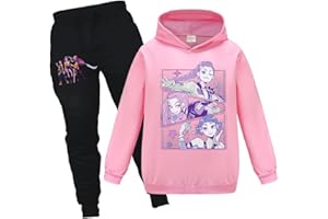 Rzfbeeok Kids Singer Star Hoodies and Pants Tracksuits Boys Girls Movie Cartoon Merch Running Outfit Clothing Sets