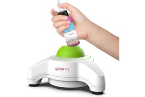 FOUR E'S Scientific Mini Agitateurs Vortex Φ6mm D'orbite Tactile Mode Mélangeur de Peintures 5600 tr/min pour tube à essai de laboratoire, peintures acryliques, de beauté des ongles, de tatouages