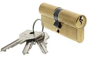 CISA 10G300180, Cilindro Europeo C2000, Ottone Smerigliato, 40/40 mm