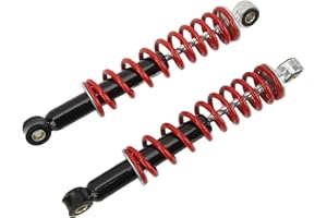 TOMOTATO 2 Pezzi Ammortizzatore per Moto, 270mm Ammortizzatore a Sospensione Regolabile per 50cc a 125cc Dirt Pit Bike ATV Go Kart