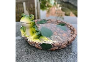 ‎OKESYO OKESYO Garten Deko Draußen Figuren Frosch Garten Frosch Figuren Wetterfest Statue Garten Frosch Froschbecken für Haus Terrasse, Balkon, Hof, Rasen, Skulptur, Geschenke