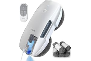 Fmart T9 Nettoyeur de vitres intelligent avec pulvérisation à ultrasons pour intérieur et extérieur