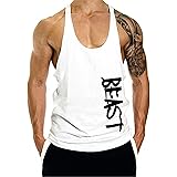 Cabeen Beast Palestra Uomo Canotta Bodybuilding Canottiera Smanicato Cotone Sport Tank Top