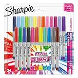  Sharpie Color Burst Permanent-Marker, feine Spitze, sortiert, 2er-Pack (1948378) Ultrafeine Spitze 24-Pack sortiert