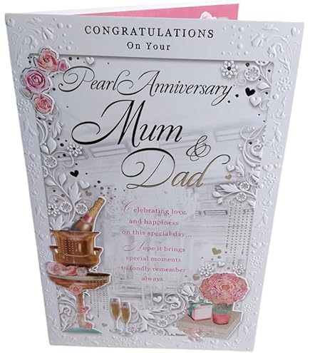 To My Husband On Our Pearl Anniversary 30 Anniversary Card (A30H