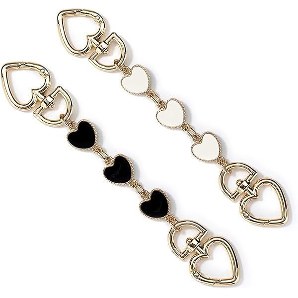 2 Stück Perlen Taschenkette - Gold 32cm Für Handtaschen Verlängerung