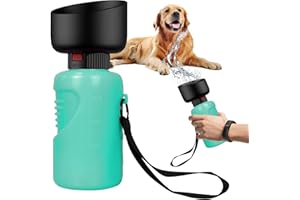 TAUCHGOE Portable Dog Water Bottle 500ml Dog Walking Travel Bottle Puppy Water Bowl Leak Proof Drinking Dispenser Pet Outdoor Drinking Cup