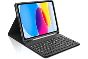 Occtingkind, Tastiera per iPad A16 2025 e iPad 10 Gen 2022, Custodia con Tastiera per iPad10.9/11", Cover Magnetica Staccabile Bluetooth Keyboard, Italiano Layout, USB C, Nero