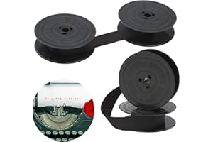 RUMGUG 2 Pack GR4 Cinta de Máquina de Escribir de Nylon, Cinta de Color Negro Tinta Maquina de Escribir Paquete de Repuesto para Máquina de Escribi Compatible con Olivetti Livetti 7 Metros